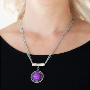 Gypsy Purple necklace and earrings -paparazzi
